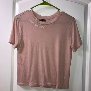 Express Short Sleeve T-Shirt “Good Vibes Only”